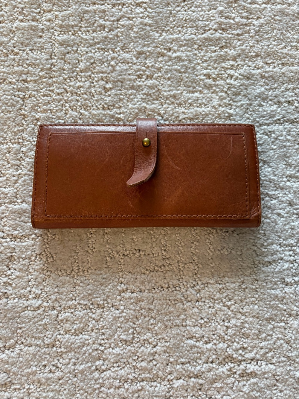 Madewell Brown Leather Snap Wallet